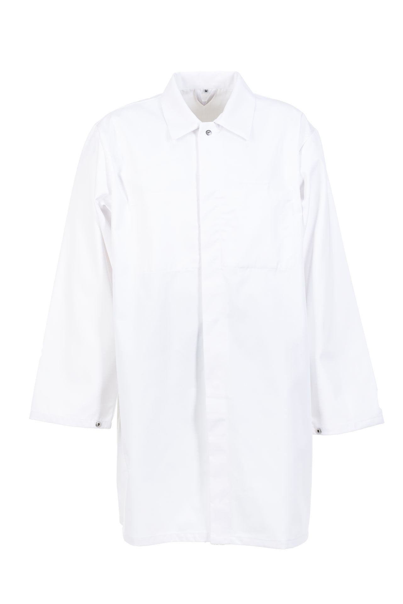 Planam Arbeitsjacke PLANAM Herren Berufsmantel FOOD verdeckte-Druckknopfleiste Weiß