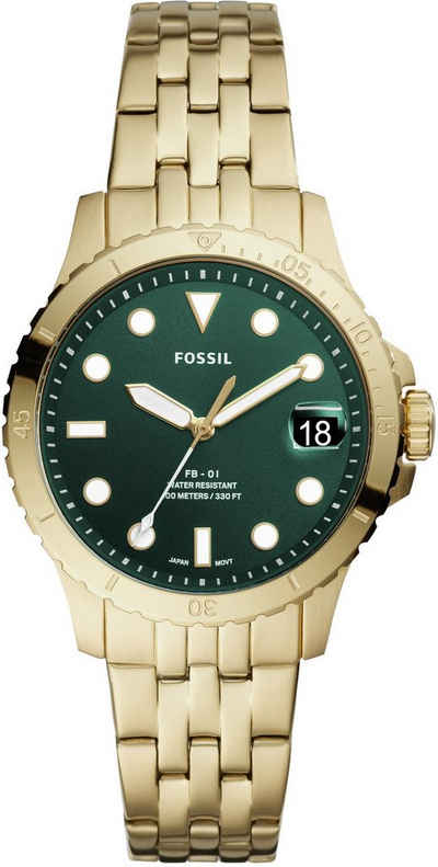 Fossil Quarzuhr FB-01, ES4746, Armbanduhr, Damenuhr, Datum, analog