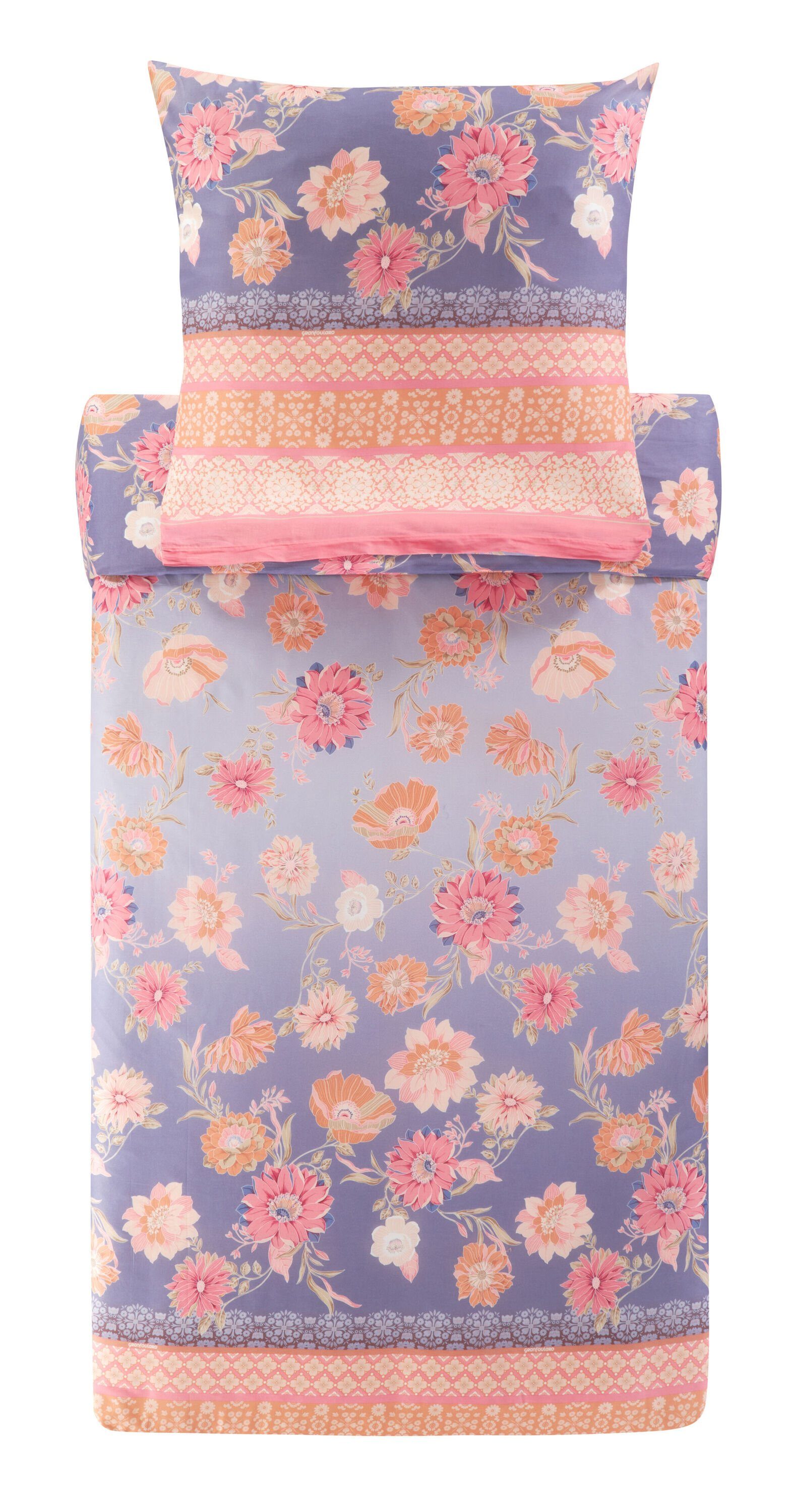 Bassetti Bettwäsche POSILLIPO, Satin, 1 teilig, aus Byssus-Baumwolle mit Reißverschluss