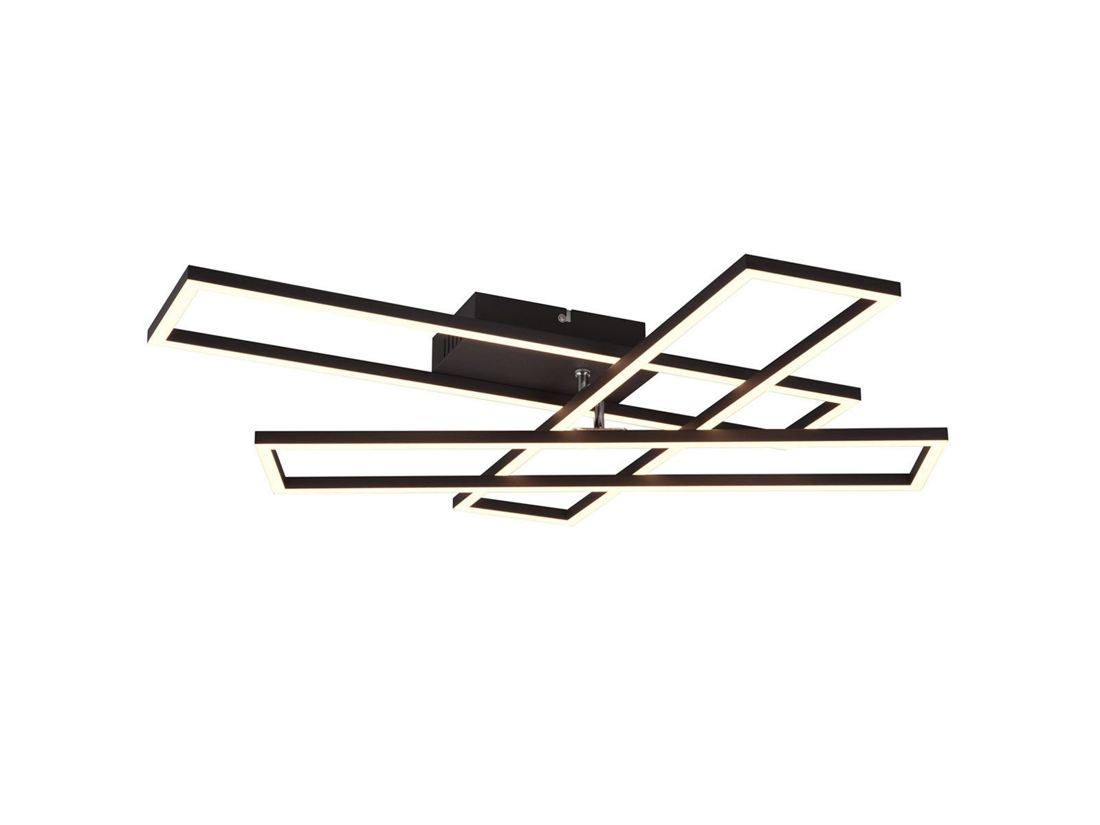 Reality Leuchten LED Deckenleuchte schwenkbar mit Fernbedienung Breite 66cm, dimmbar, LED fest integriert, Neutralweiß, Warmweiß, Tageslichtweiß, Tageslicht-lampe Decke für Küchenbeleuchtung & Flurbeleuchtung modern