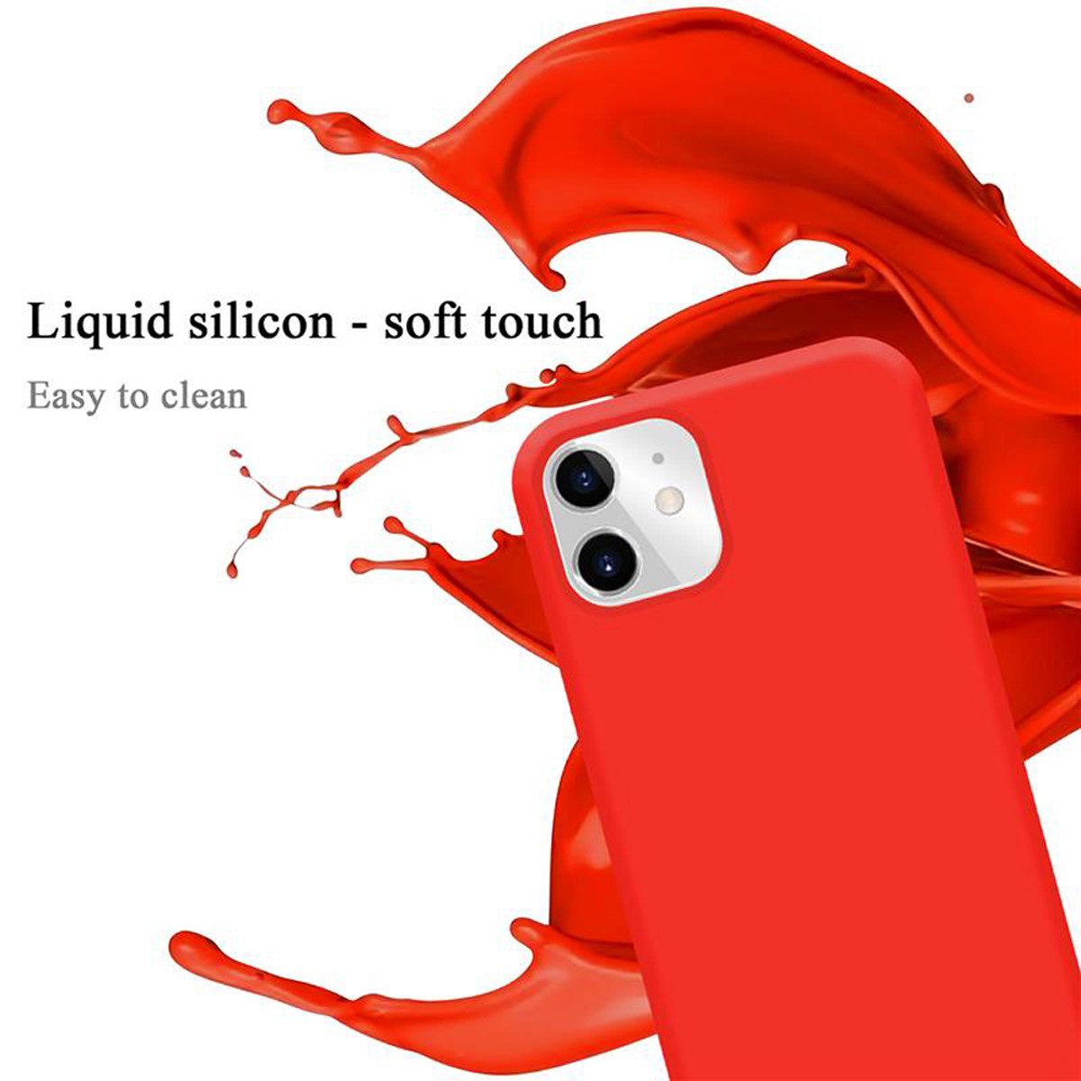 Cadorabo Handyhülle für iPhone 11 Hülle Apple iPhone 11, Flexible Hülle TPU Silikon Schutzhülle Back Cover Case