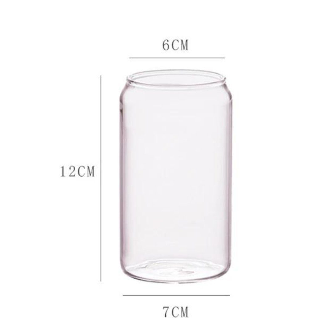 Zoha Glas Cola Hitzebeständig 380 Borosilikatglas - Dosenform Glas, Glas jegliche perfekt somit Heißgetränke 2er - für ml Set