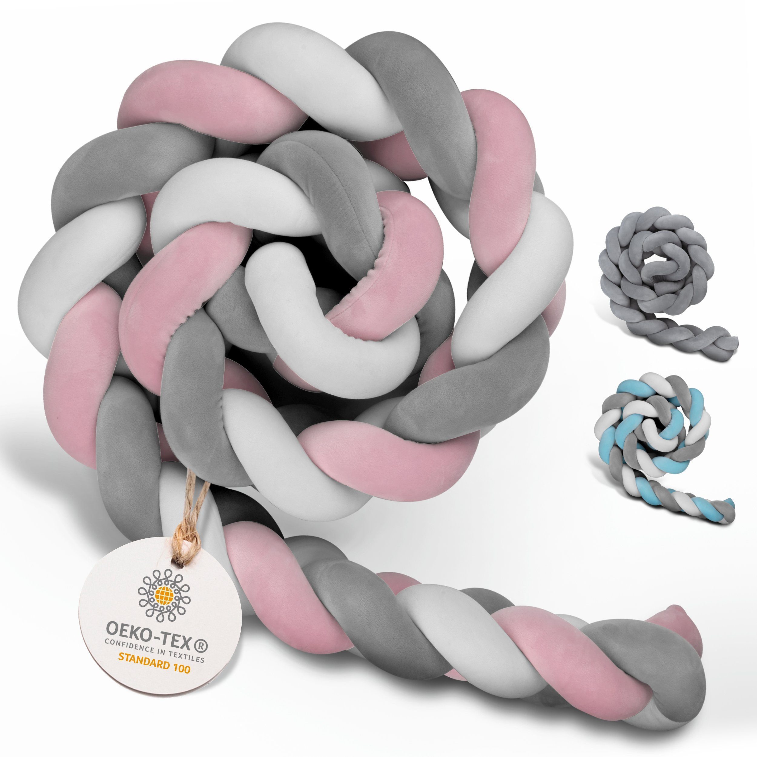 Amandi Bettnestchen - Bettschlange - 2m Bettumrandung fürs Babybett - labor günstig online kaufen