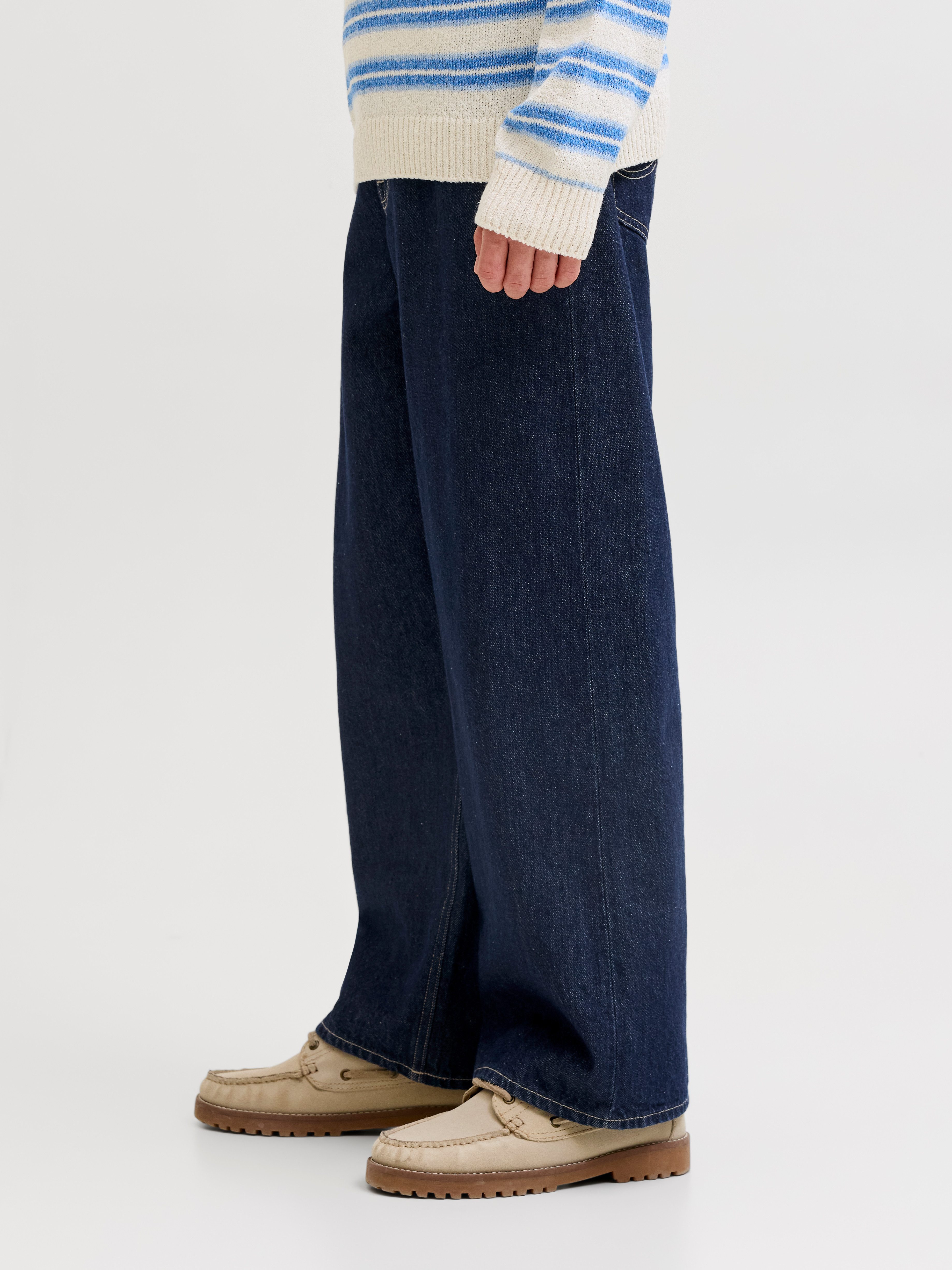 Jack & Jones Junior Weite Jeans JJIDAVE JJORIGINAL NS 201 SN JNR Baumwolle, weit geschnitten – Bild 2 von 5