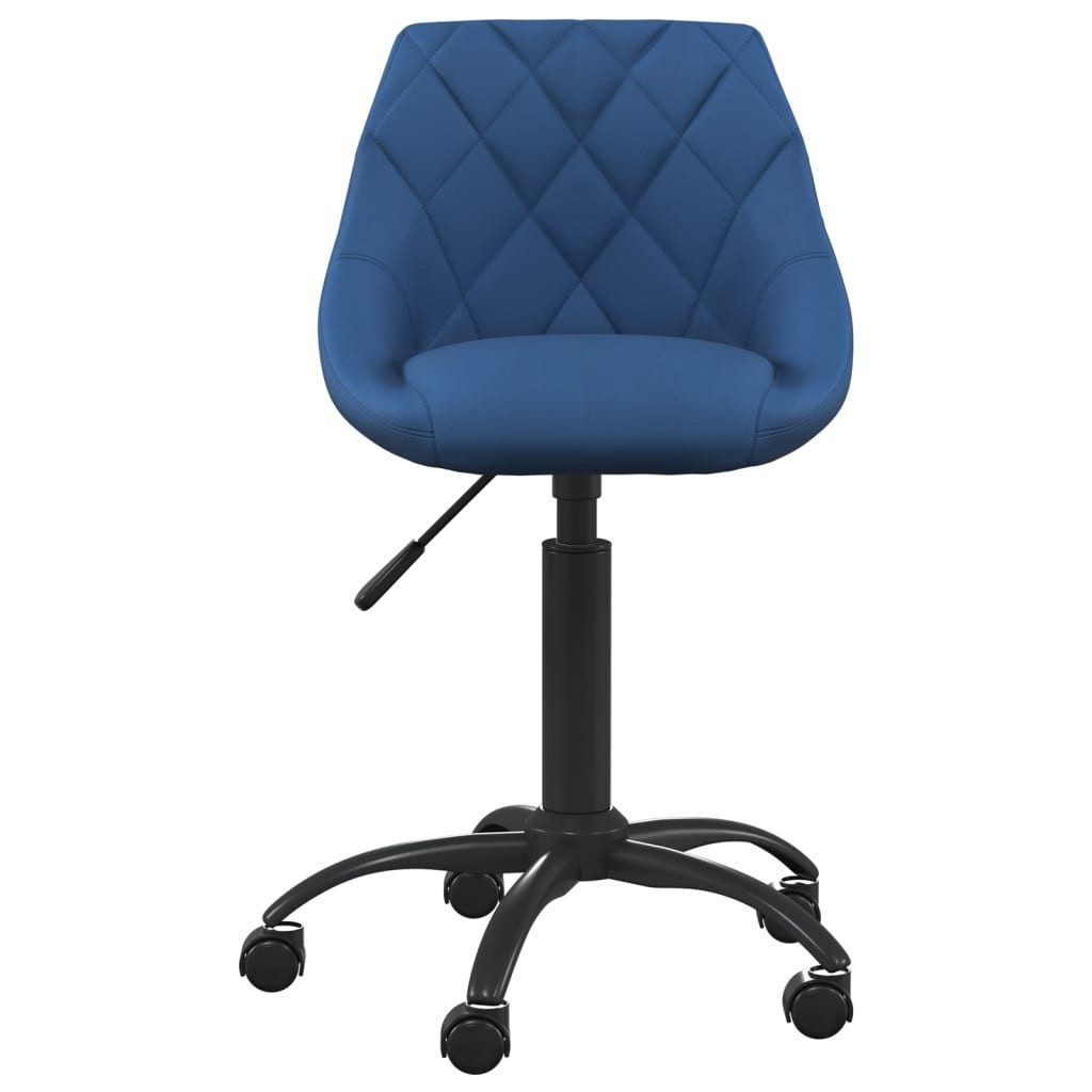 vidaXL Bürostuhl Bürostuhl Blau Samt (1 St)