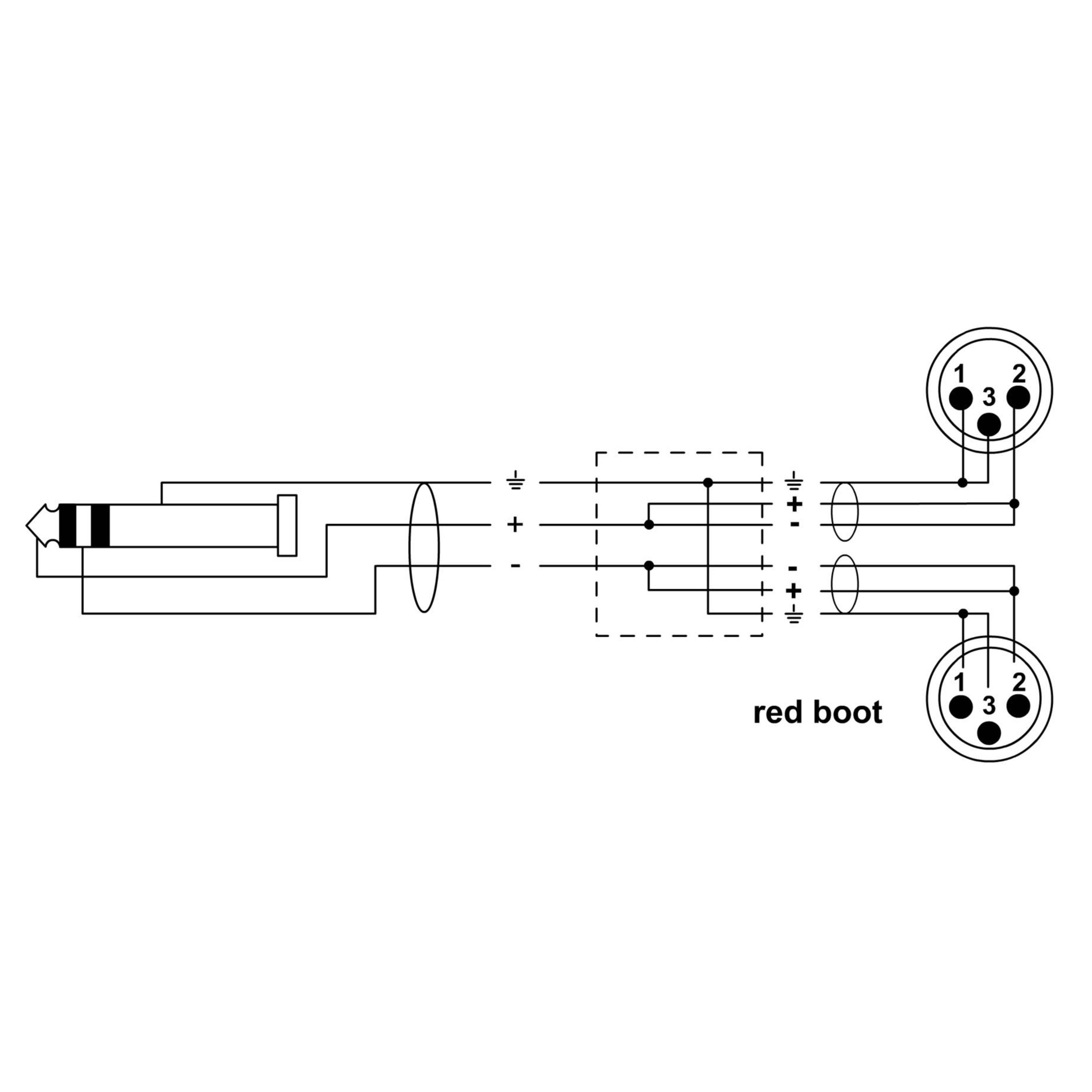 Cordial Spielzeug-Musikinstrument, CFY Y-Adapterkabel Insertkabel XLR - male Stecker Rean 1,8 WMM m 1.8