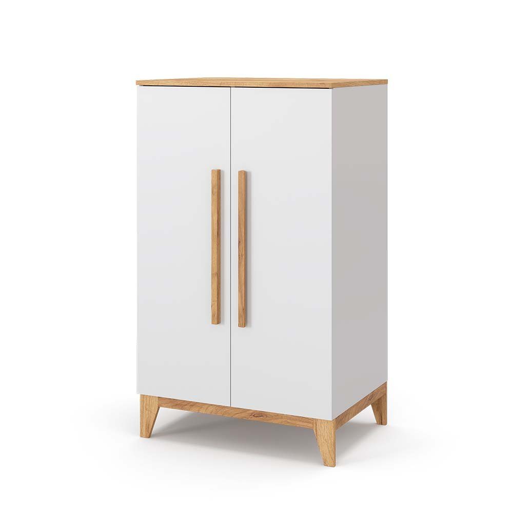 VitaliSpa® Kleiderschrank Malia, Weiß/Eiche, 70 x günstig online kaufen