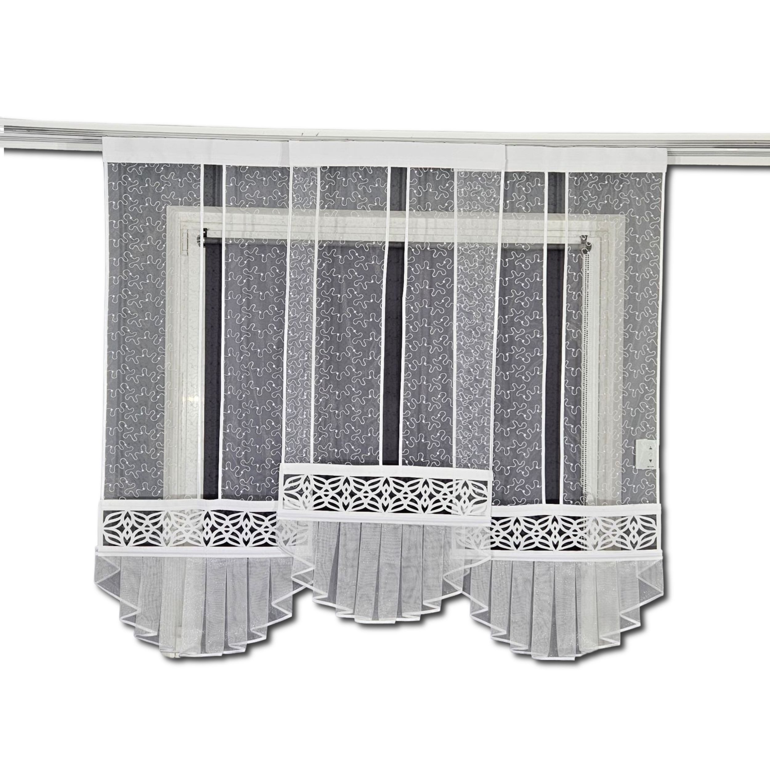 Gardinen by Justyna Schiebegardine 3er Gerade Paneel Set Marquisette (3 St) günstig online kaufen