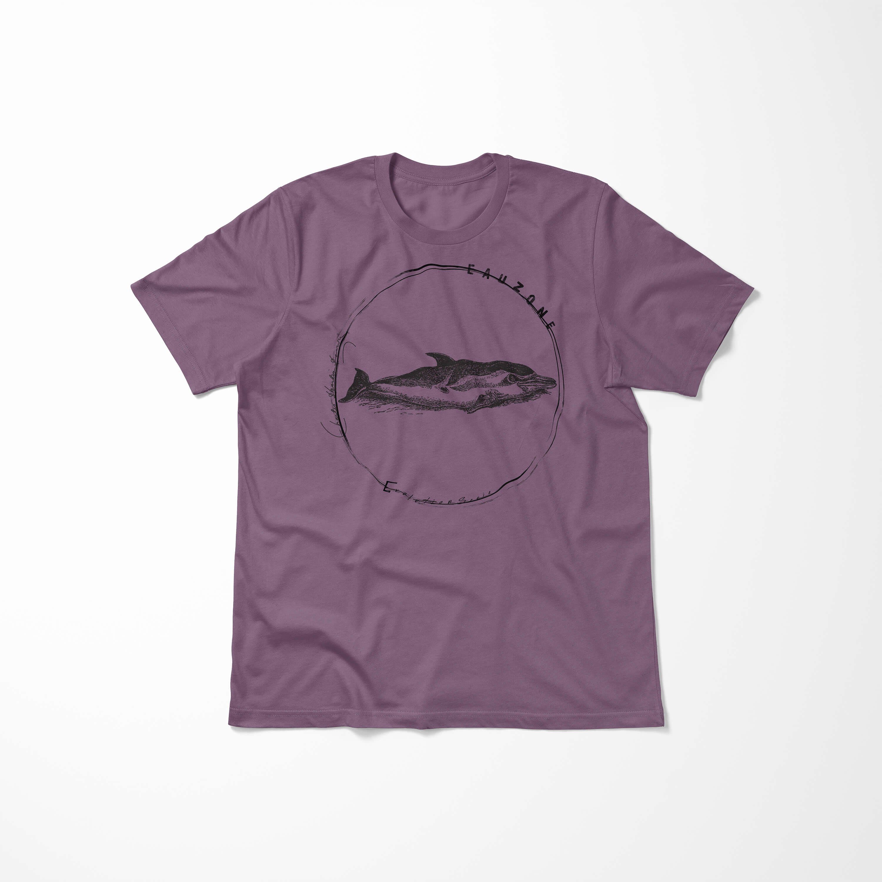 Sinus Art Shiraz Herren T-Shirt Delfin T-Shirt Evolution