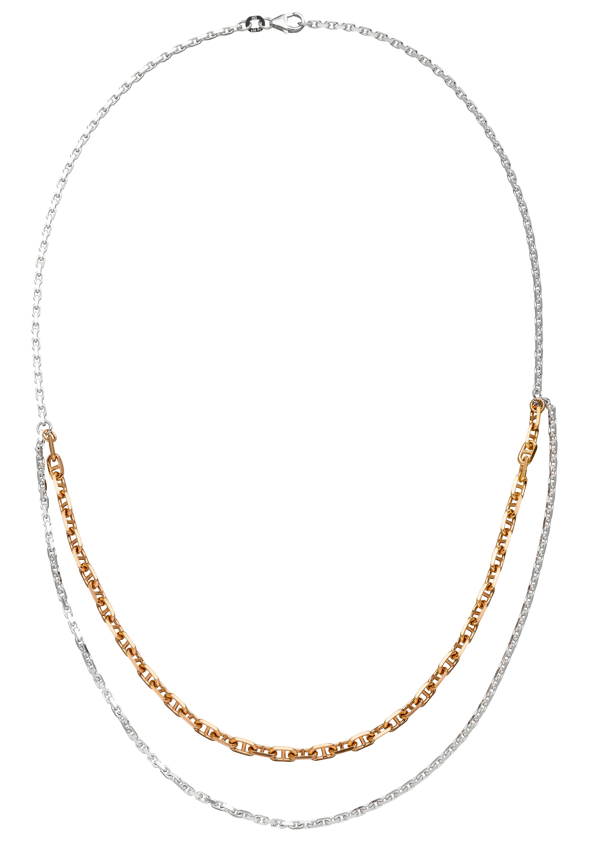 JOBO Kette ohne Anhänger, 925 Silber bi...