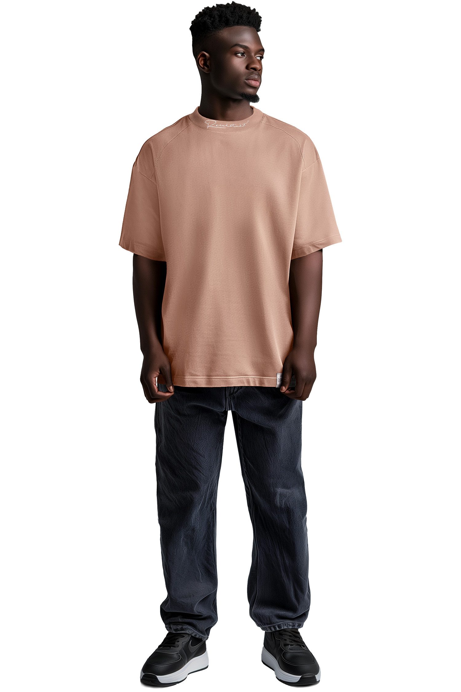 Reichstadt Oversize-Shirt Herren Relaxed Fit Hemd 23RS041 mit Stitching am günstig online kaufen