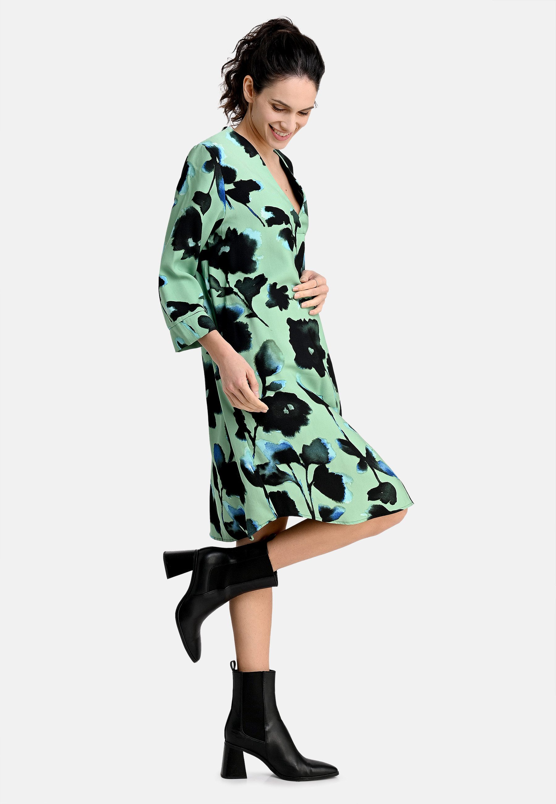 BICALLA Midikleid Kleid mit Blüten-Print in günstig online kaufen
