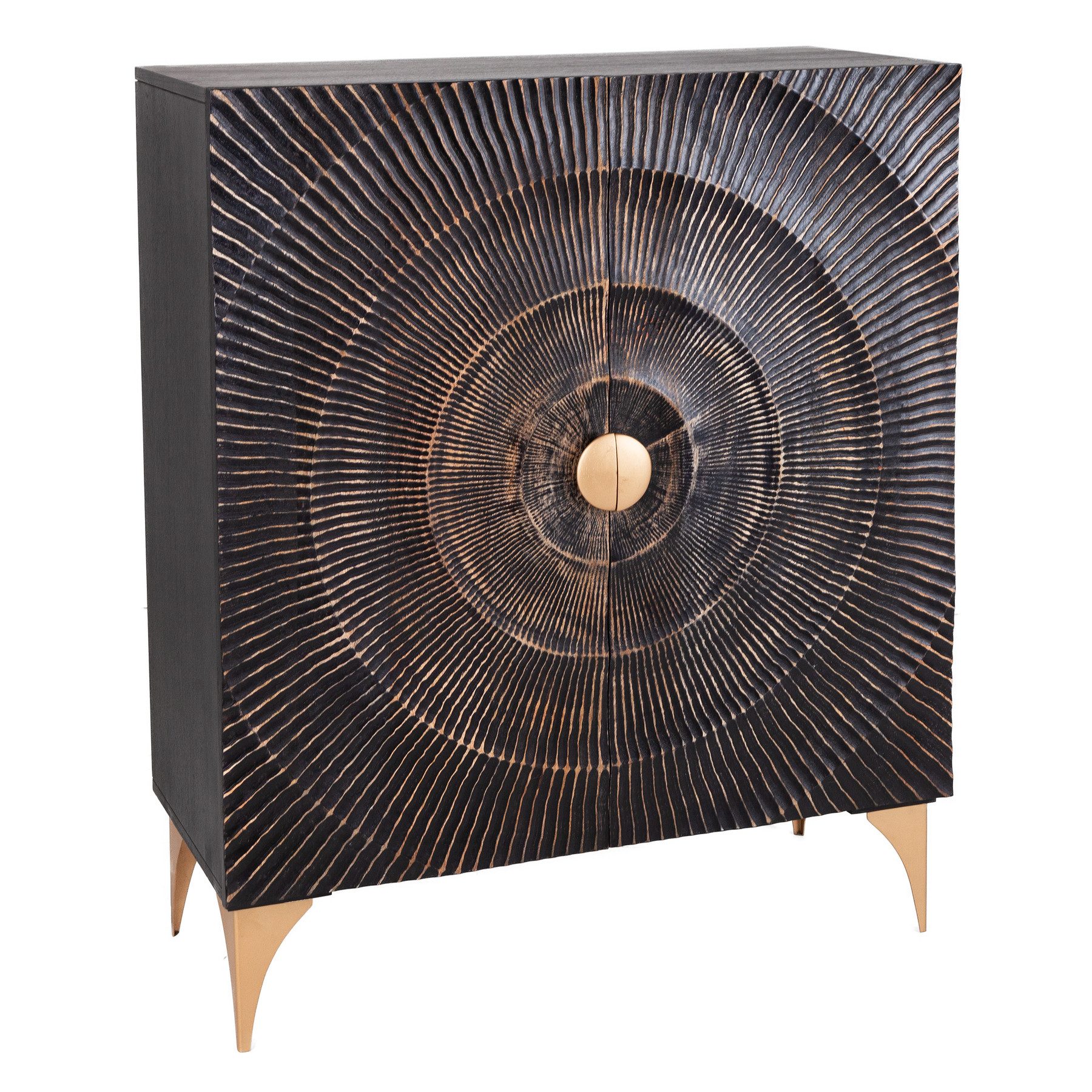 riess-ambiente Highboard GOLDEN SUNSET 120cm schwarz günstig online kaufen