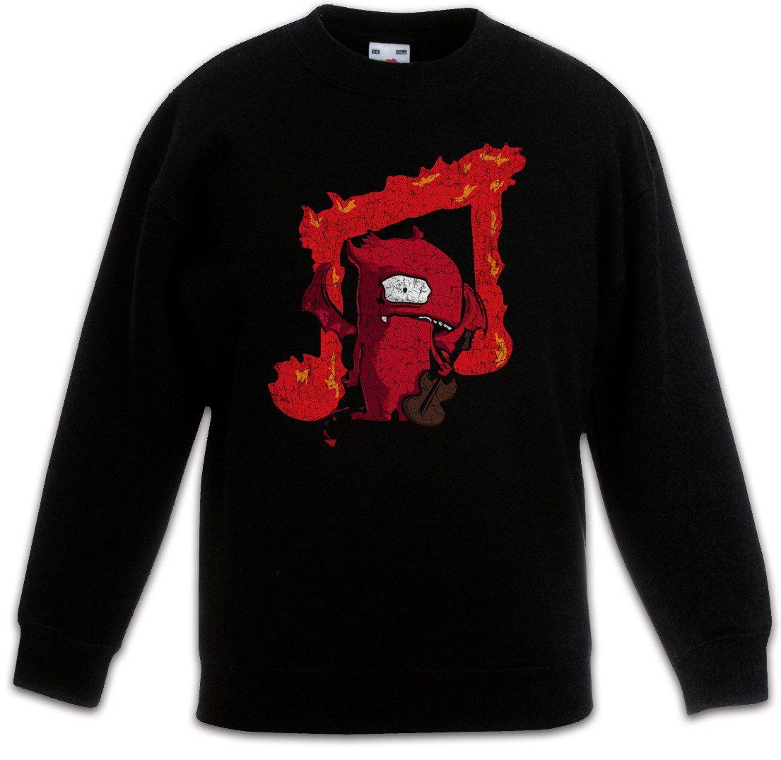 Sweatshirt Music Devil KinderpulloverGuitar Rock Metal Player Gitarre Gittarist