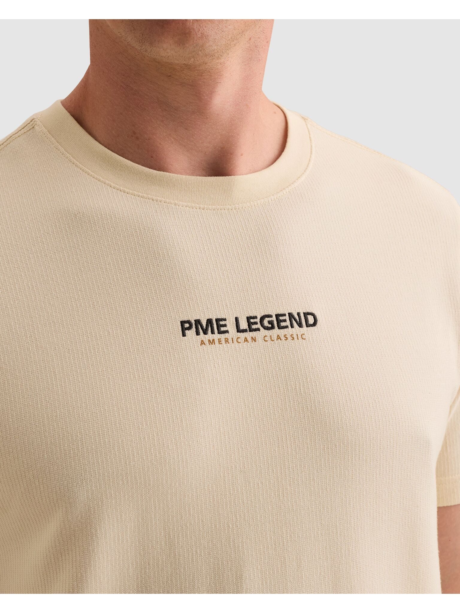 PME LEGEND T-Shirt Jersey-Material mit Waffel- Struktur – Bild 3 von 5