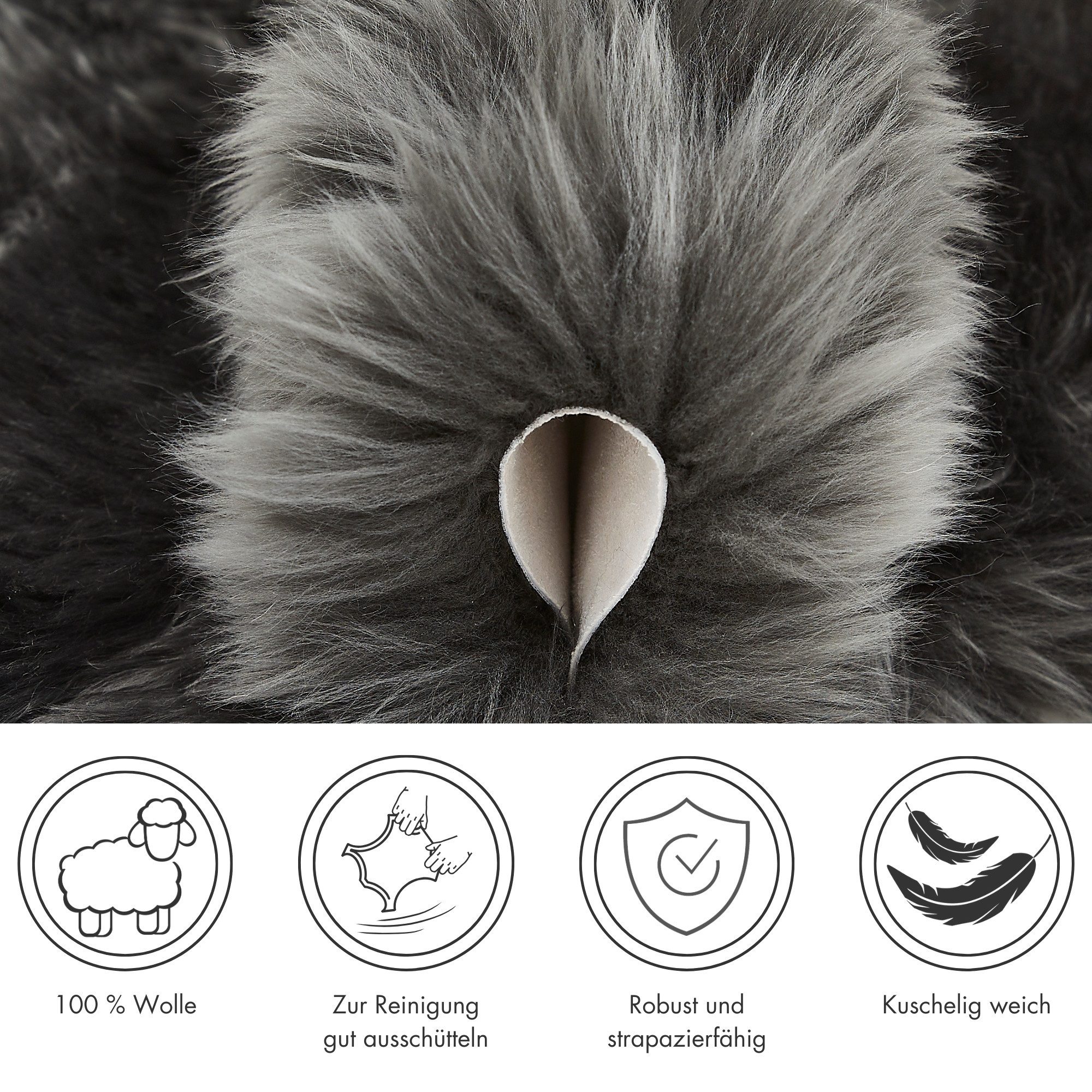 LUXOR living Fellteppich Schaffell Namika, fellförmig, Höhe: 50 mm, echtes Lammfell, weich & flauschig, große Farbauswahl, in 2 Größen