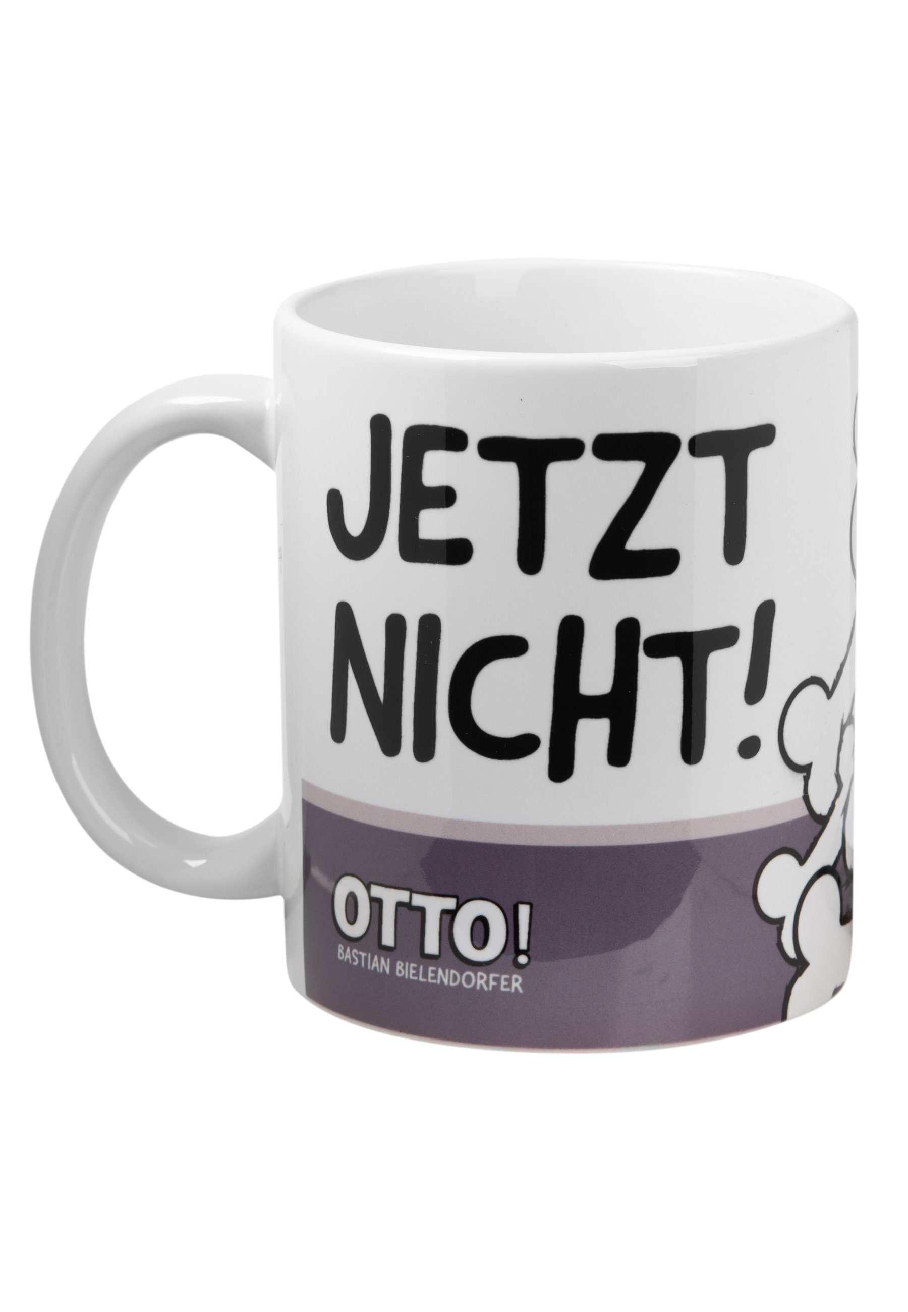 Bielendorfer Mops Labels® United Keramik Kaffeetasse, Bastian - Jetzt Tasse Tasse ! nicht!