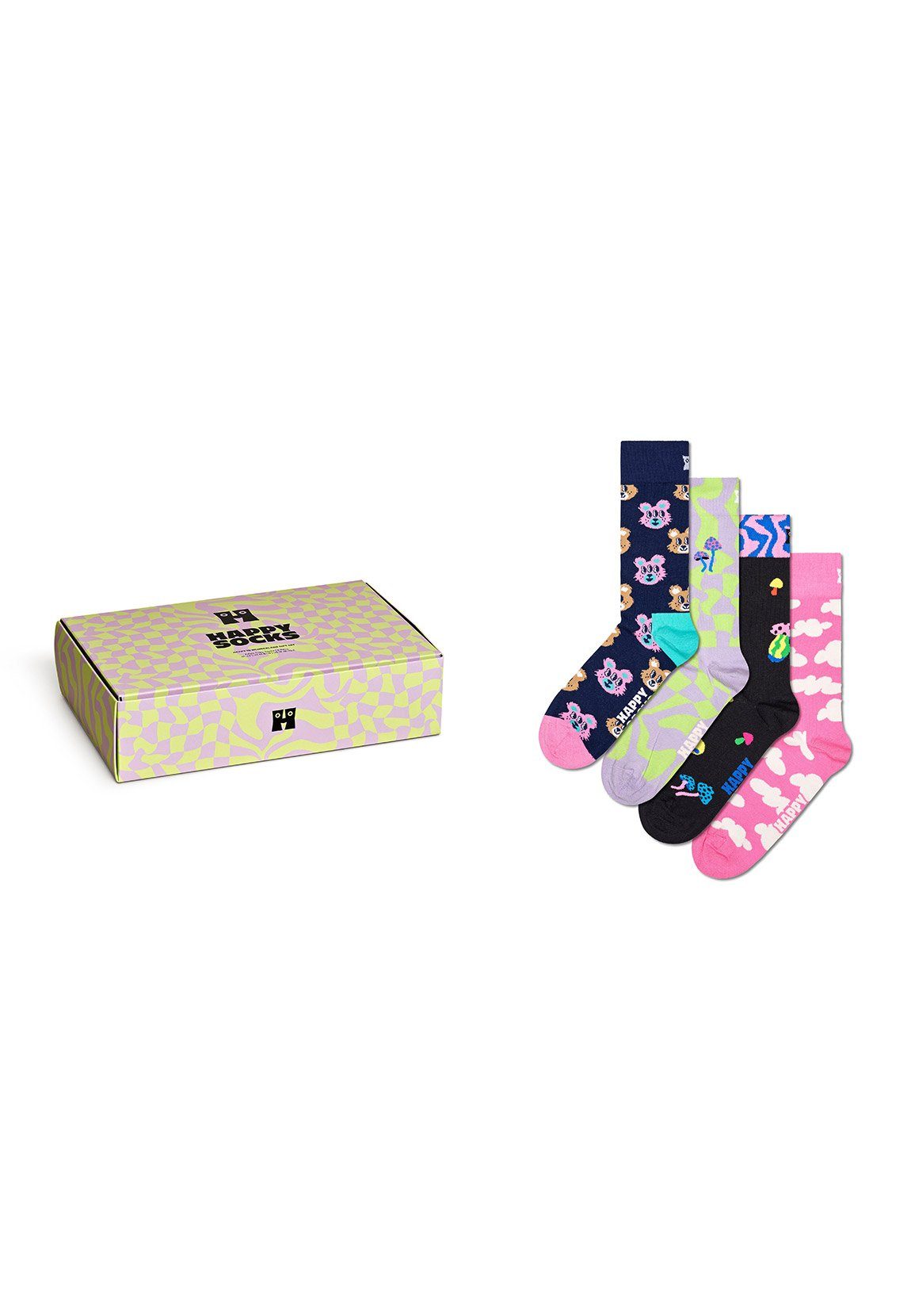 WONDERLAND P000319 Geschenkbox IN GIFT Socks Freizeitsocken Happy HAPPY Socks Happy SET