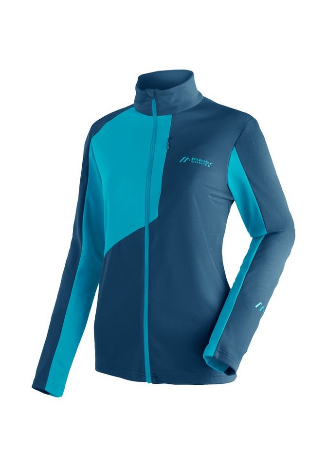 Maier Sports Fleecejacke Purga Jacket Damen Midlayer, Fleece mit  aufgerauter Innenseite, Integrierter NFC-Chip für leichteren  Recycling-Prozess