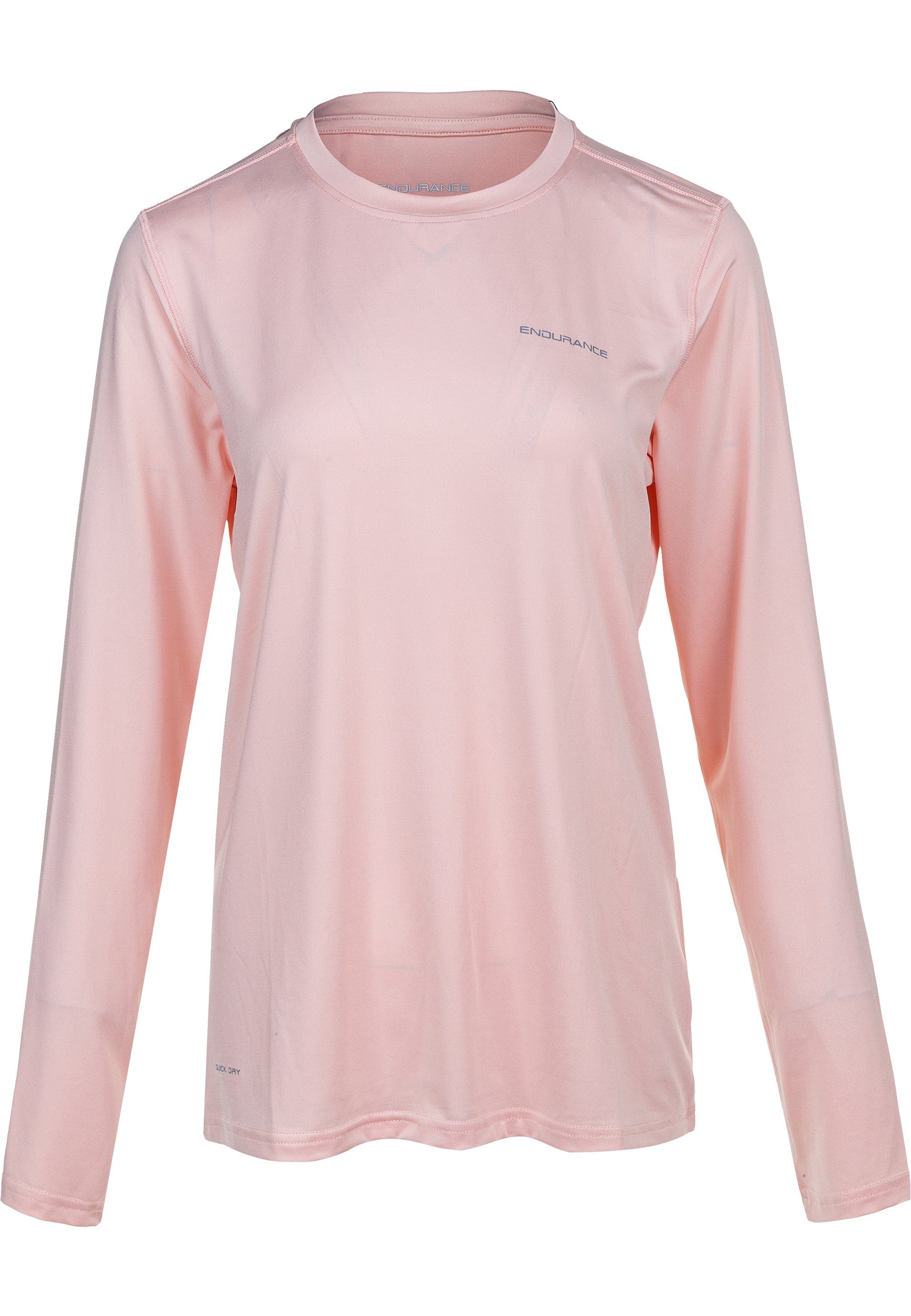 Langarmshirt mit innovativer Yonan QUICK DRY-Technologie rosa (1-tlg) ENDURANCE