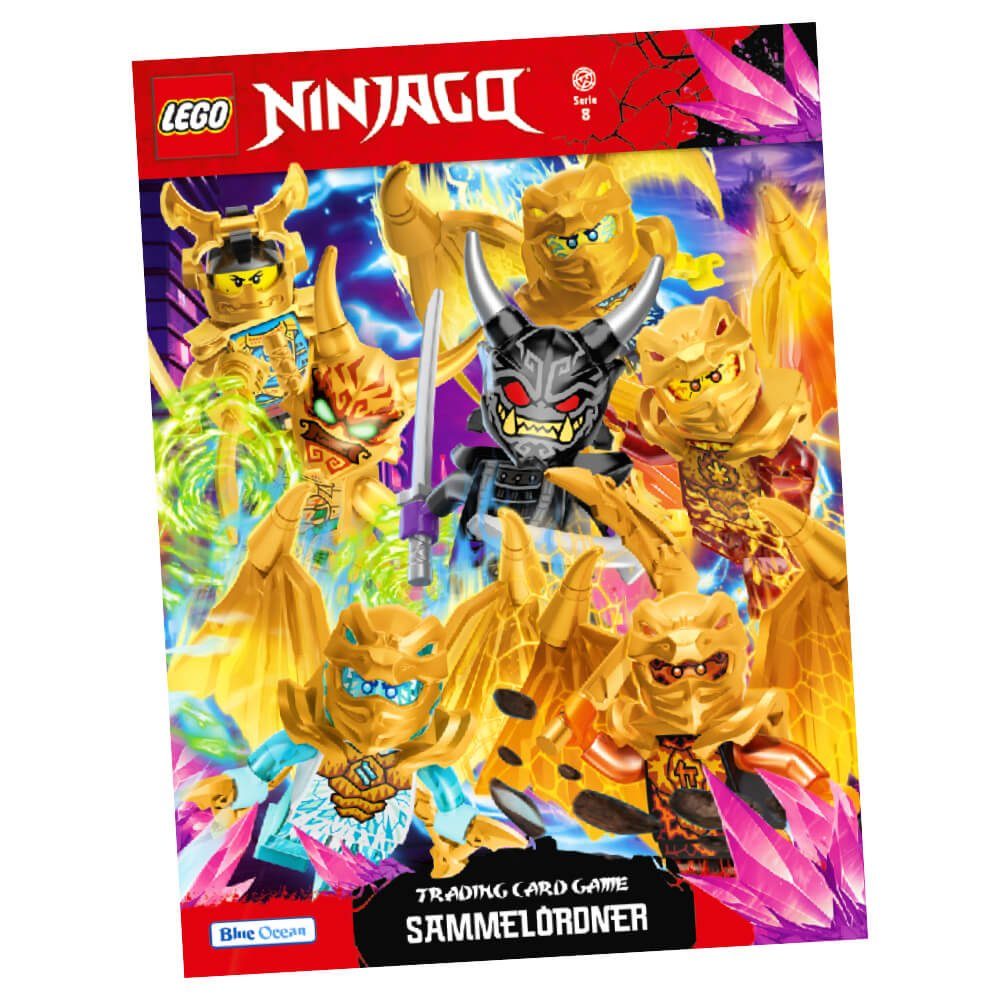 Blue Ocean Sammelkarte Lego Ninjago Karten Trading Cards Serie 8 - CRYSTALIZED (2023) - 1, Ninjago 8 Crystalized - 1 Sammelmappe Karten