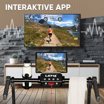 Letix Sports Laufband FoldPro 2in1 mit LCD-Display, Bluetooth & APP Funktion, für zu Hause und Büro, motorisiertes Fitnessgerät, Heimtrainer