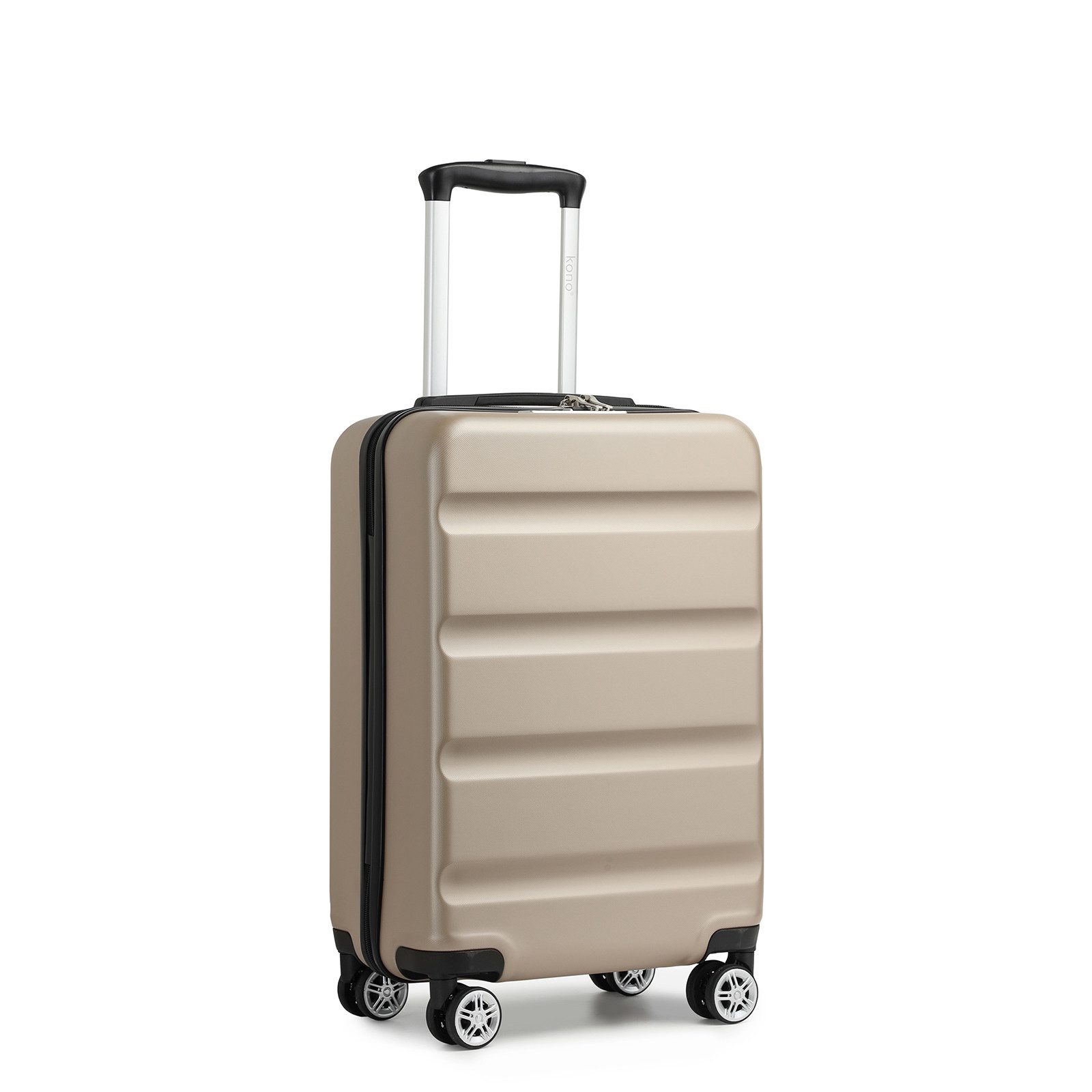 KONO Handgepäckkoffer Leichter Hartschalen-Trolley mit TSA-Schloss & 4 Spinnrollen
