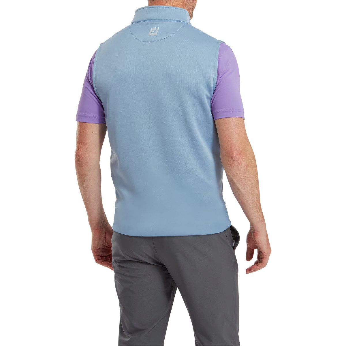 FOOTJOY Golfweste FootJoy Weste Storm Stretch Half-Zip Hellblau Herren