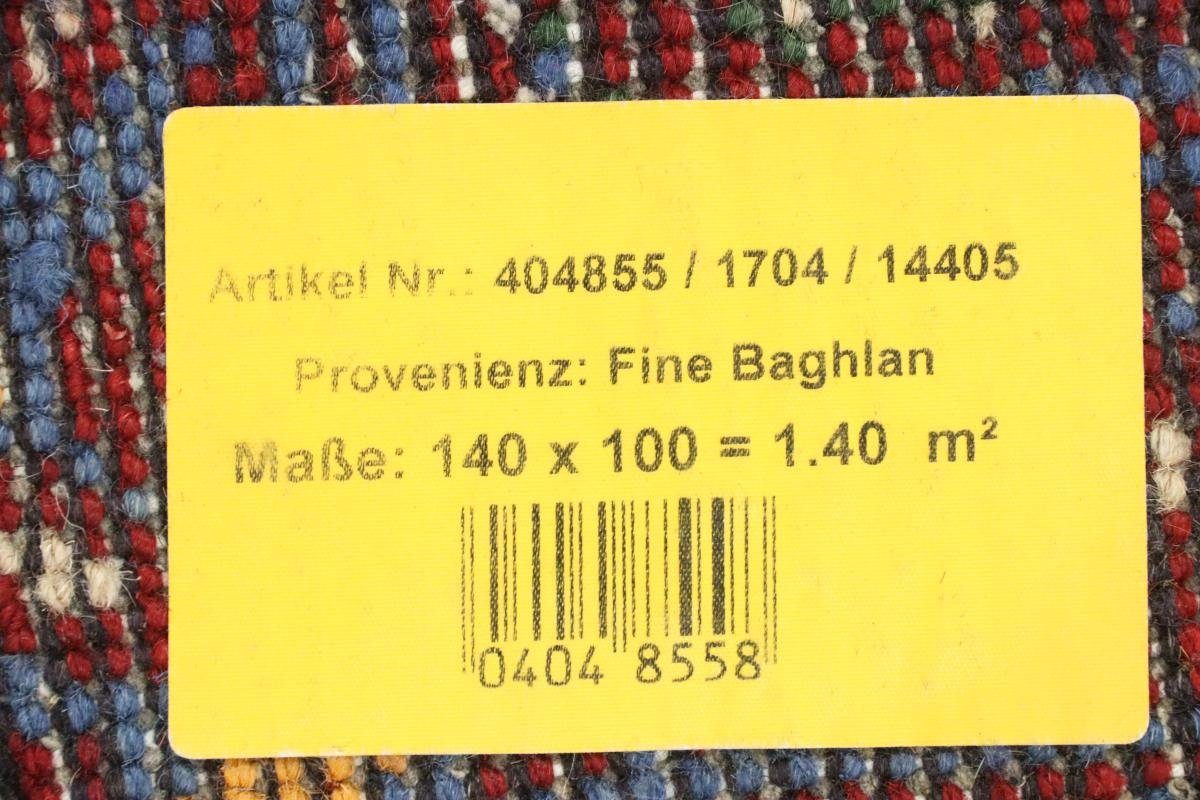 Trading, Afghan Orientteppich, 6 Handgeknüpfter Orientteppich rechteckig, mm Akhche Nain 99x139 Höhe: