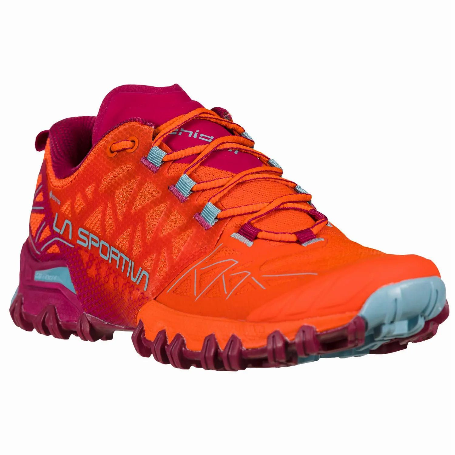 Trail-Laufschuhe Bushido II GTX (wasserdicht) violett/orange Damen Wanderschuh