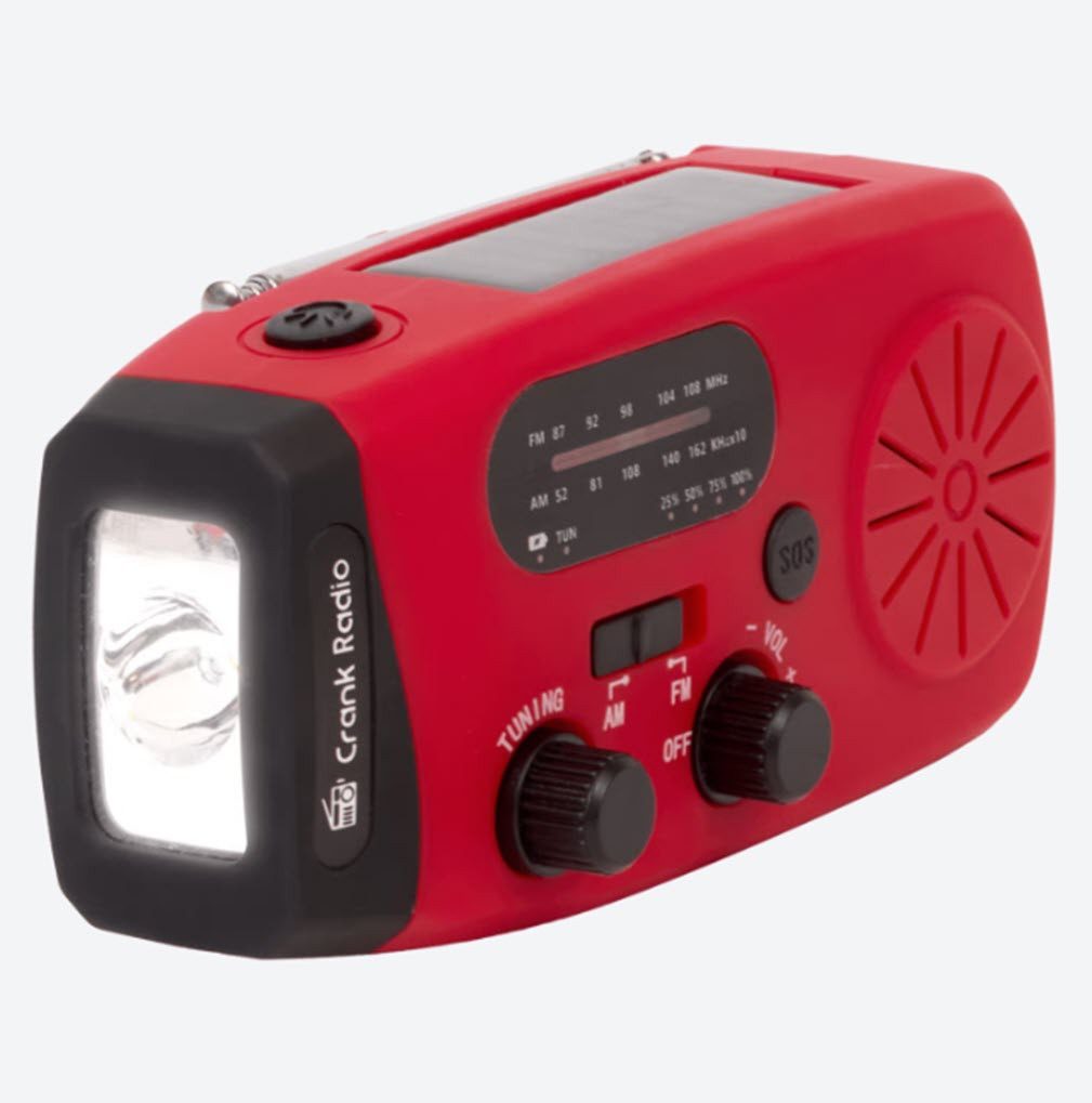 Spectrum Solar-Notfallradio mit Solarmodul Notfallradio