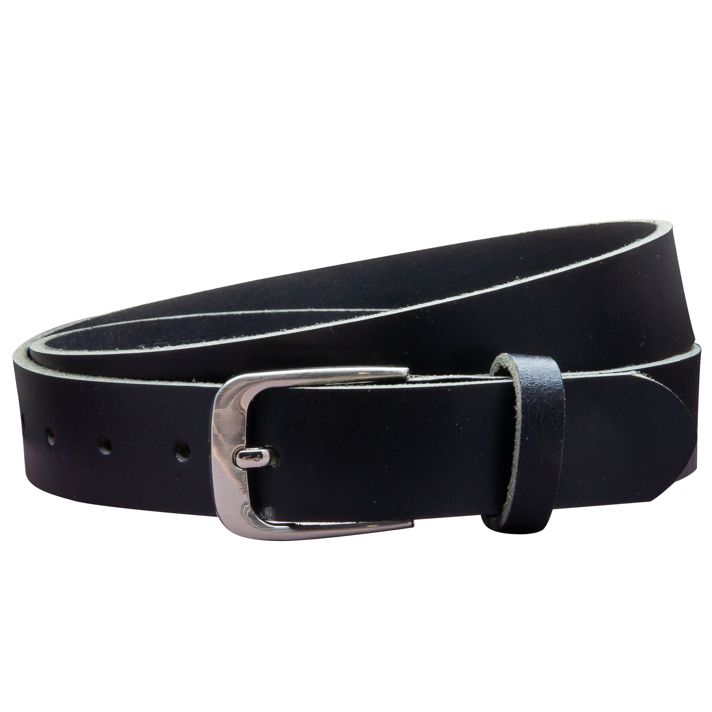 COLOGNEBELT Ledergürtel OM317-VL-Schwarz MADE IN GERMANY, Schwarz Kürzbar, 100 % Echtleder, Aus einem Stück, Unisex