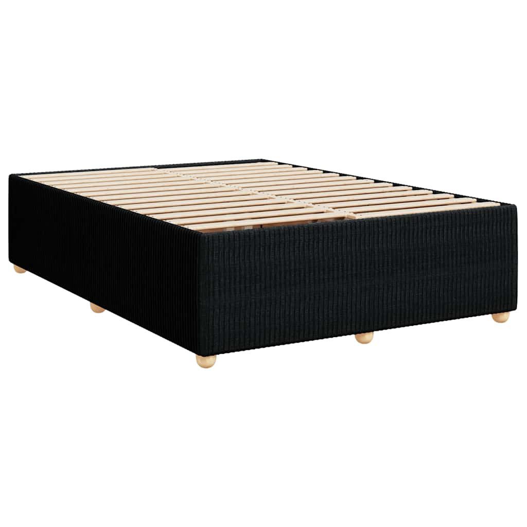 vidaXL Bett Bettgestell ohne Matratze Schwarz 140x200 cm Stoff