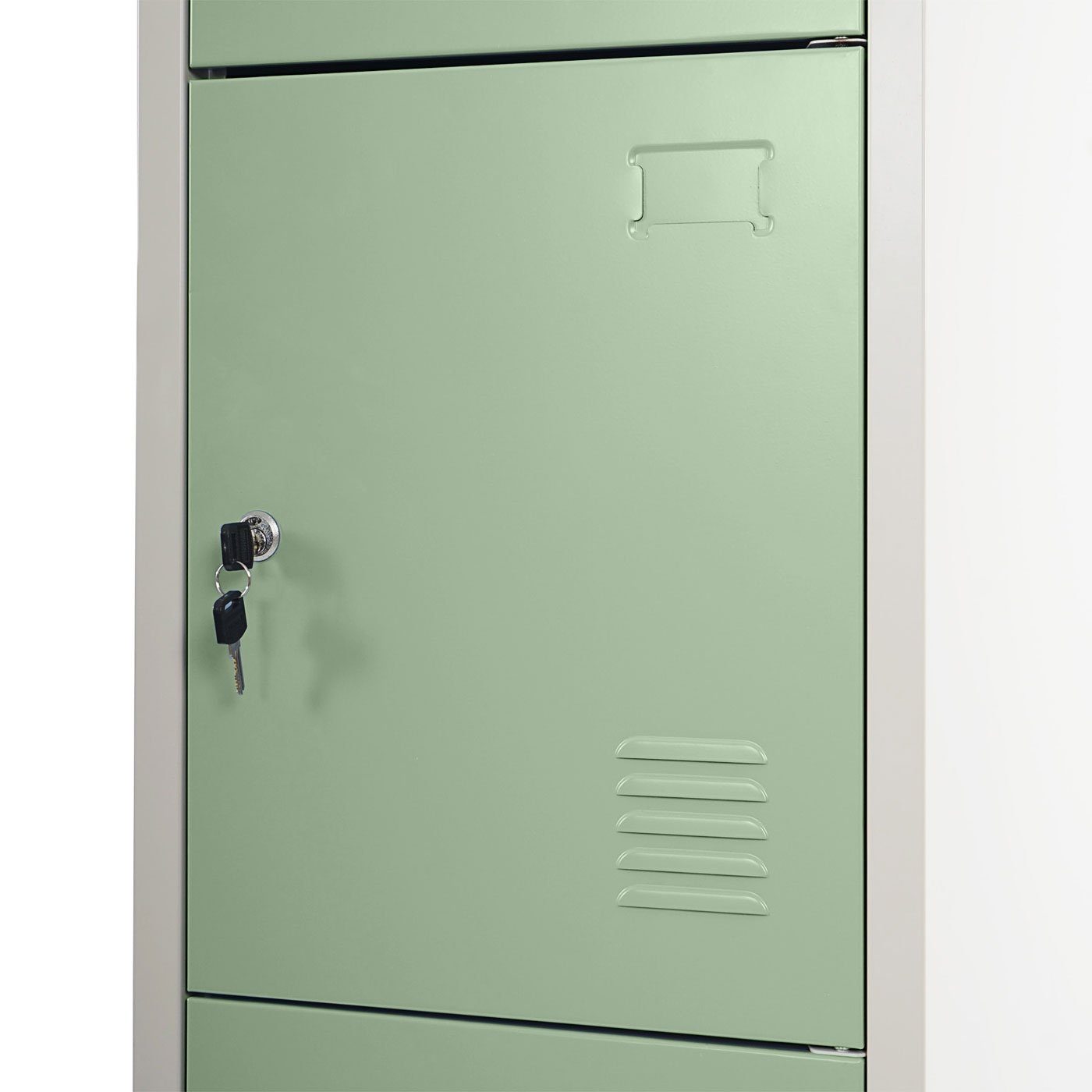 MCW Mehrzweckschrank T163 4 separat abschließbare Fächer, Drehriegelschloss inklusive Schlüssel – Bild 4 von 5