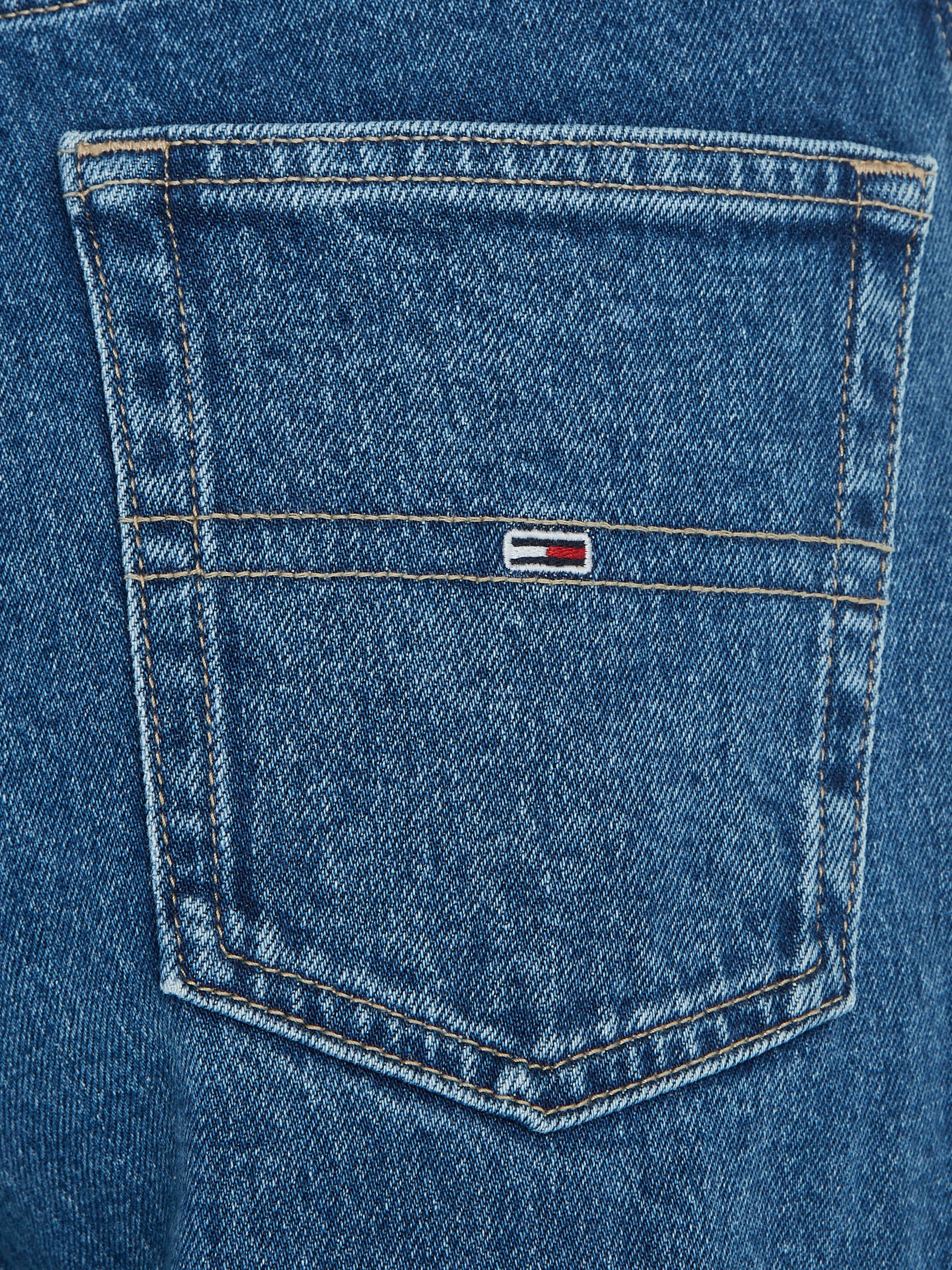 Weite Jeans mit Tommy Jeans Tommy Denim Medium WD Jeans CLAIRE HGH BH4116 Logo-Badge