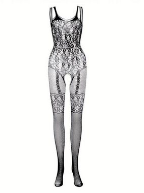 Elegant Love Bodystocking-Ouvert Sexy Netz-Bodystocking, erotischer ärmelloser Bodystocking mit Ouvert Sexy Netz-Bodystocking mit Ouvert