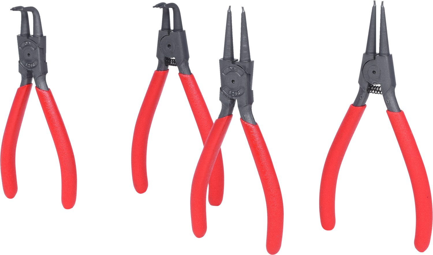 KS Tools Zangenset Sicherungszangen-Satz, 10-25 mm, 4-tlg (119.2050)
