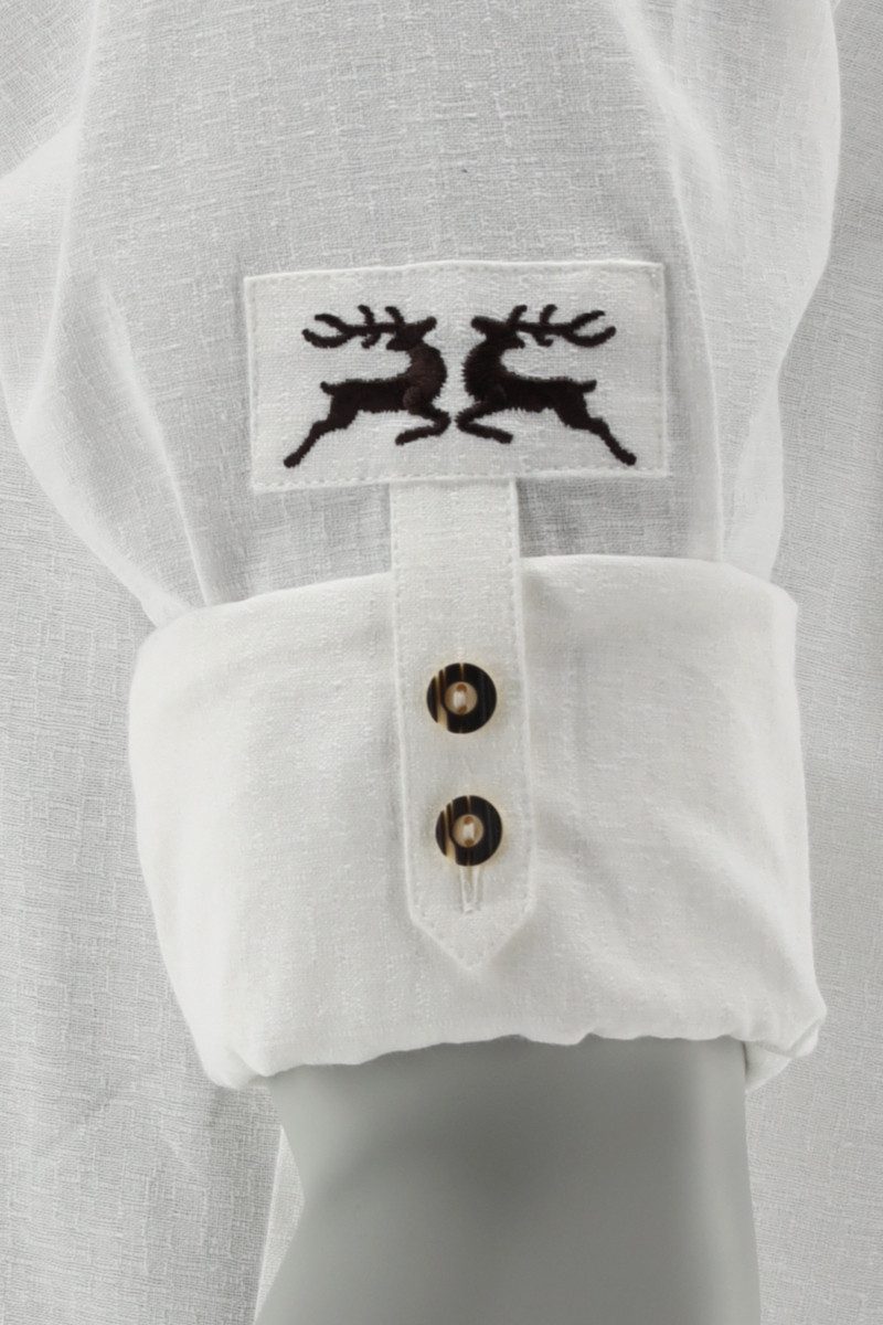 Orbis Textil GmbH & Co. KG Trachtenhemd Trachtenhemd - VICTORIO - offweiß – Bild 4 von 4