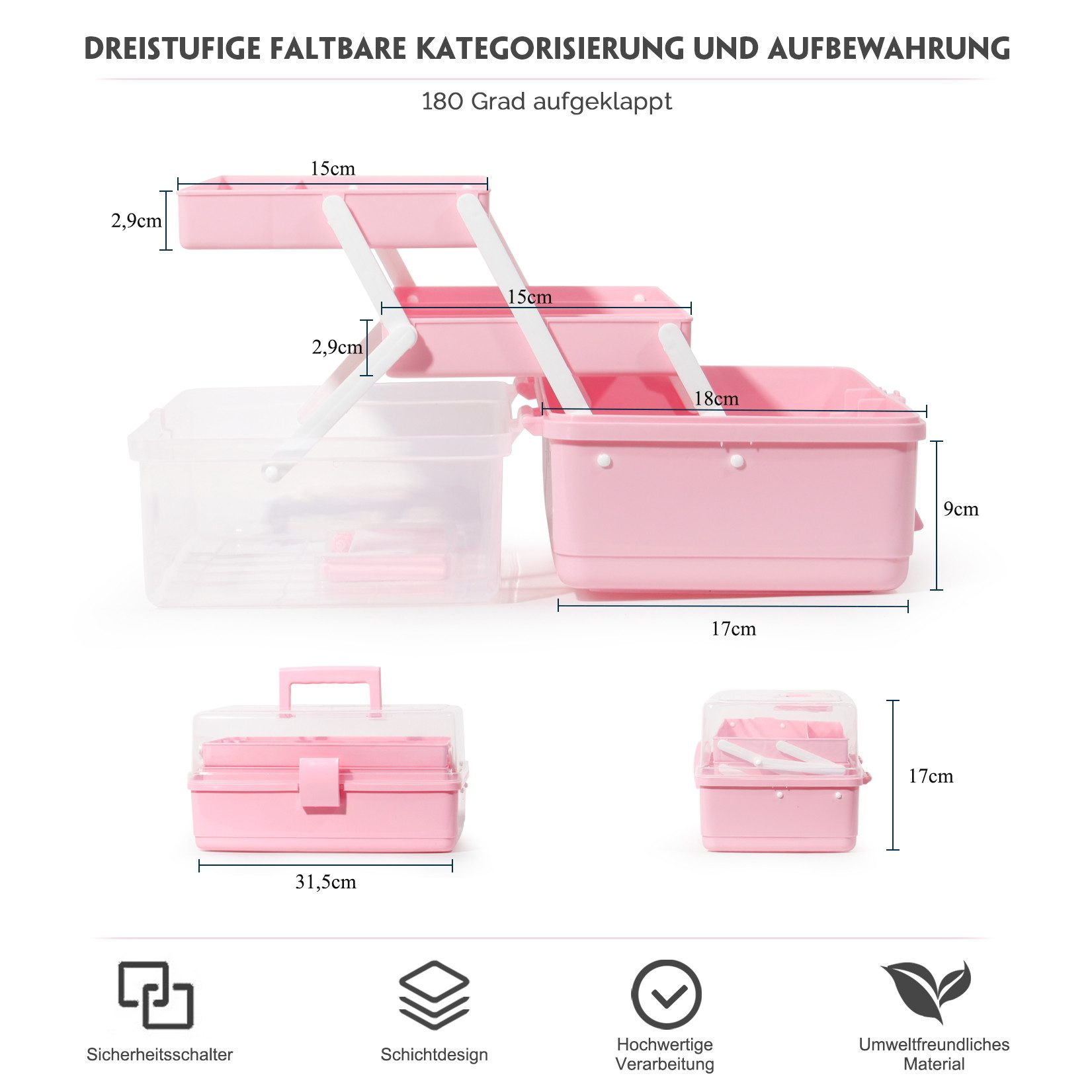 Zedelmaier Aufbewahrungsbox Aufbewahrungsboxen mit Fächern, Sortierboxen, günstig online kaufen