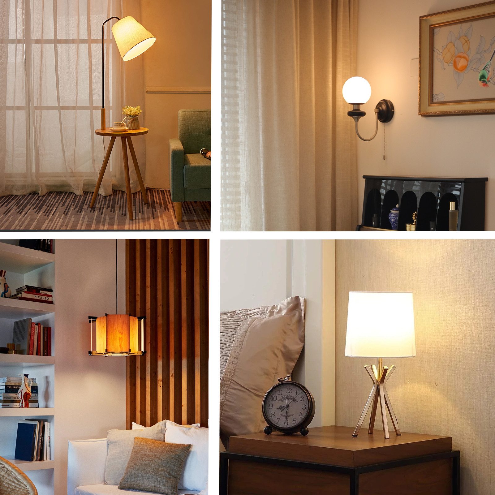 ZMH LED-Leuchtmittel 4W Warmweiß Kein Flimmern Energiesparlampe für Wohnzimmer Esstisch, E14, 12 St., 2700K, Schutz für die Augen