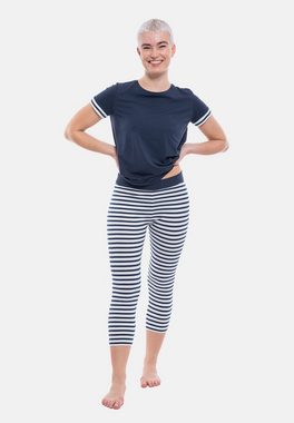 Mey Pyjama Tessie (Set, 2 tlg) Schlafanzug - Atmungsaktiv - Kurzarm-Shirt und 3/4-Hose im Set