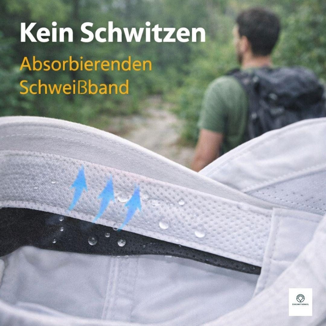 ZUKUNFTSENKEL Baseball Cap Outdoor Kappe Unisex Leicht & Atmungsaktiv mit Netz-Einsätzen (Sommer Basecap Herren & Damen) Laufkappe Sportkappe Schirmmütze