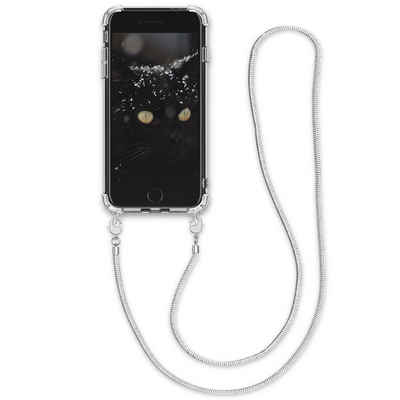 kwmobile Handyhülle Hülle für Apple iPhone SE / 8 / 7, mit Metall Kette zum Umhängen - Silikon Handy Cover Case Schutzhülle