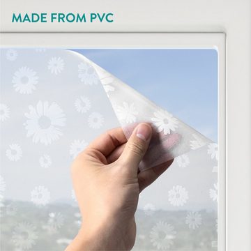 Fensterfolie Fenster Milchglasfolie 45x200cm - selbstklebend mit statischer Haftung, Navaris