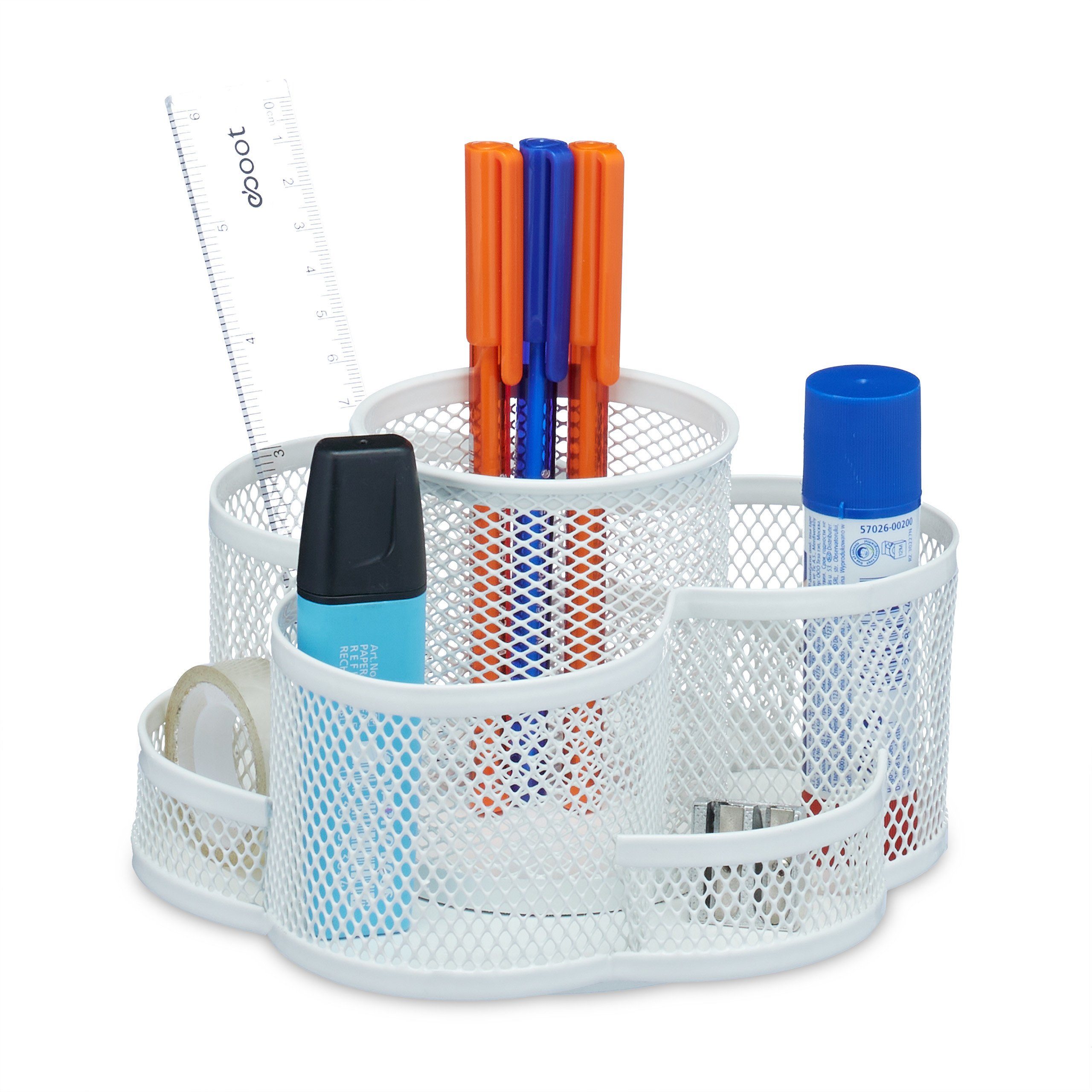 relaxdays Organizer Drehbarer Stiftehalter mit 7 Fächern (1 St)