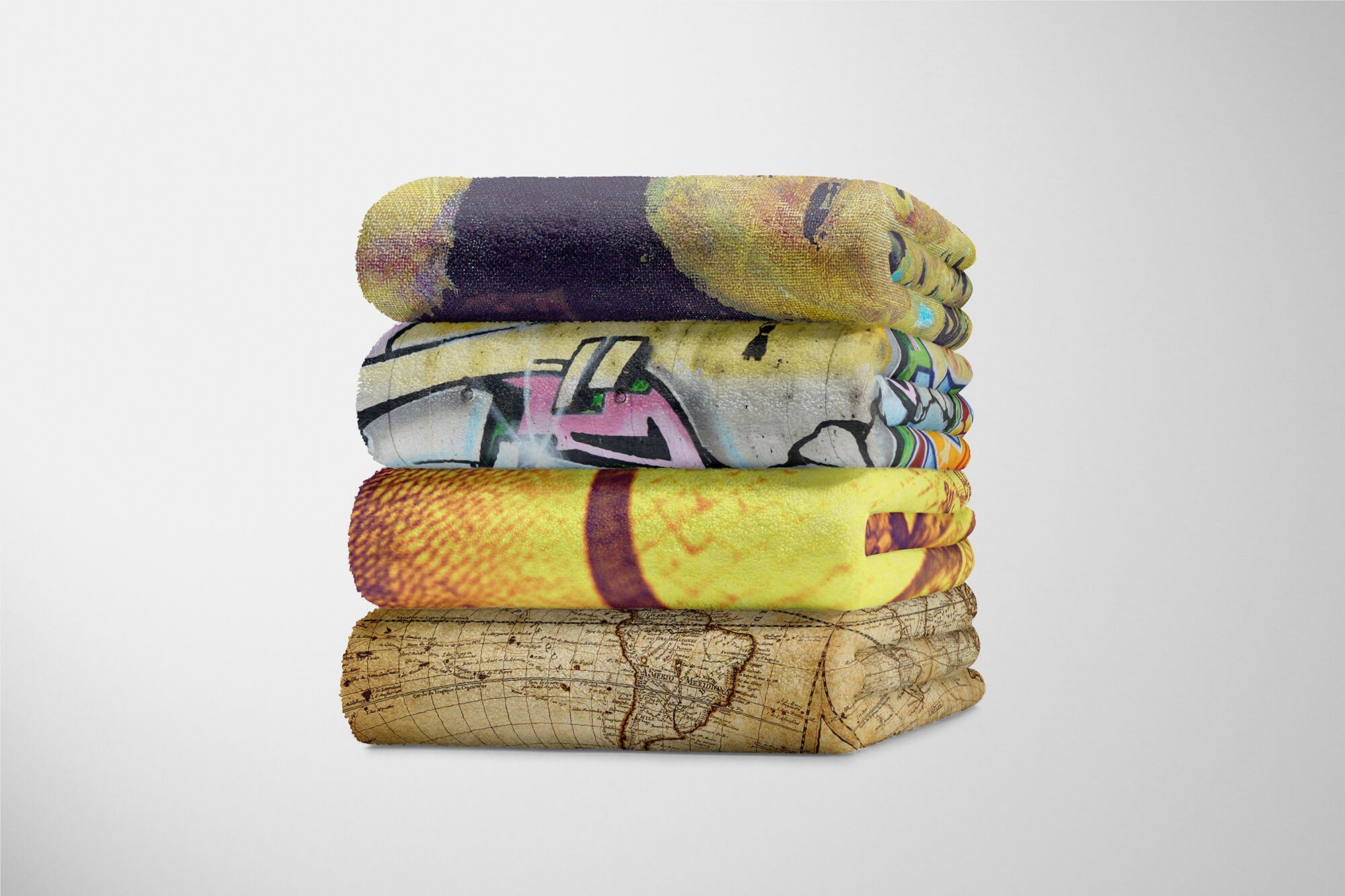 Handtücher Baumwolle-Polyester-Mix Art Fotomotiv Handtuch Kuscheldecke Sinus (1-St), Dollarschein mit Strandhandtuch Saunatuch Nahau, Handtuch