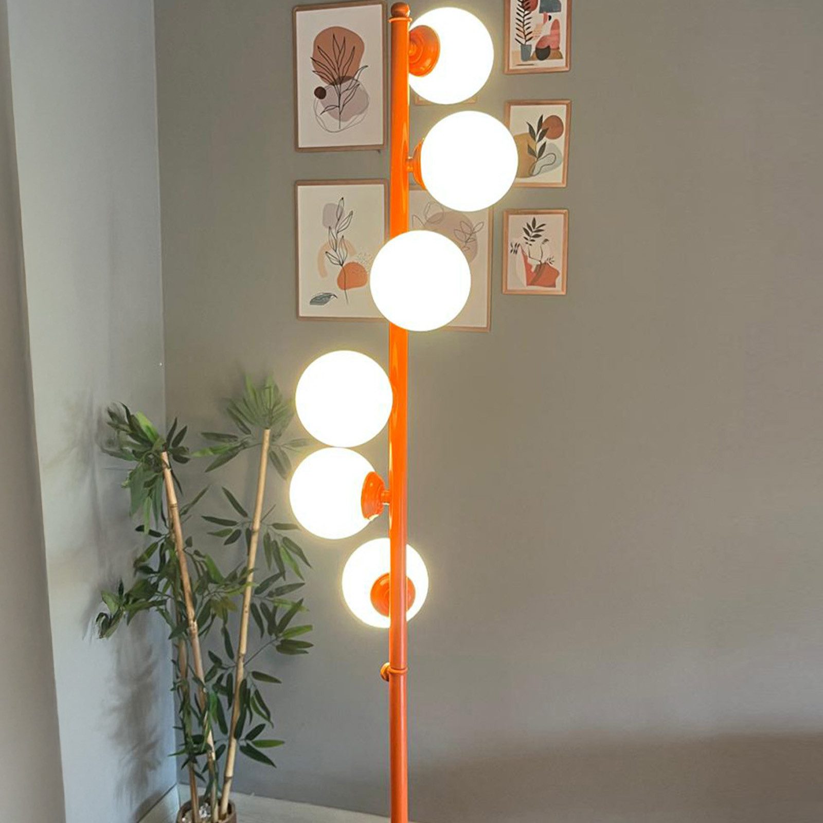 Bamyum Stehlampe Orange Stehlampe Modern Dekorative Metall Stehlampe, ohne günstig online kaufen