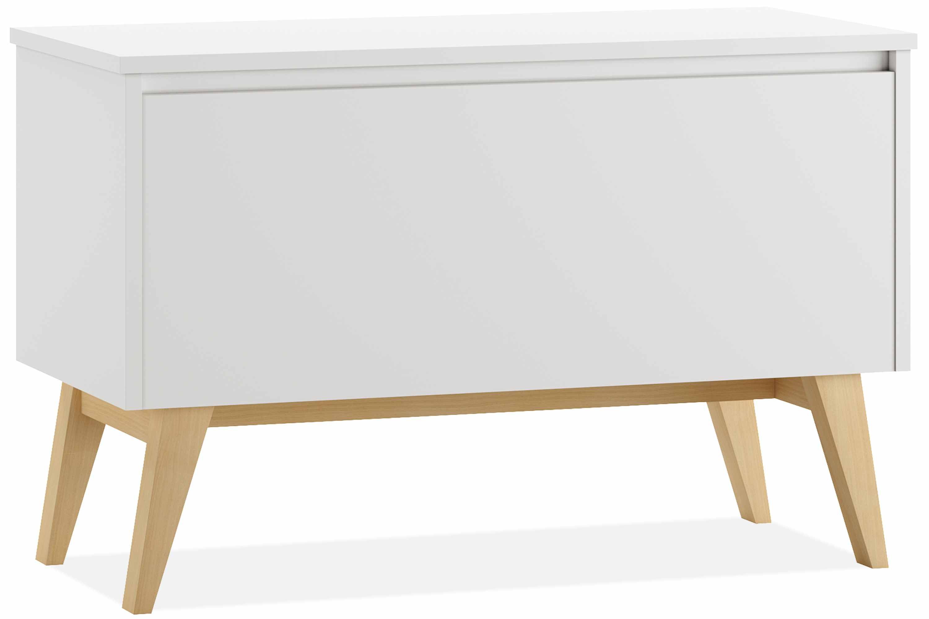 KONSIMO® Spielzeugtruhe DAMBI Spielzeugtruhe, Kiste, hergestellt in der EU, nach oben öffnende Türen, ideal für Spielzeug