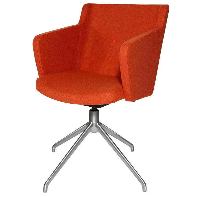 TOPSTAR Besucherstuhl 1 Besuchersessel Sitness 1.0 mit 3D-Sitzgelenk - orange (1 St)