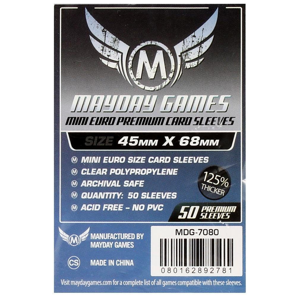 Mayday Games Spiel Premium Mini Euro Hüllen 45x68mm 50 Stück 7080